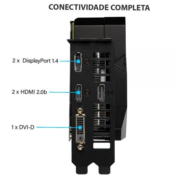 Placa de Vídeo Asus Dual NVIDIA GeForce RTX 2070 EVO V2 OC Edition, 8GB, GDDR6