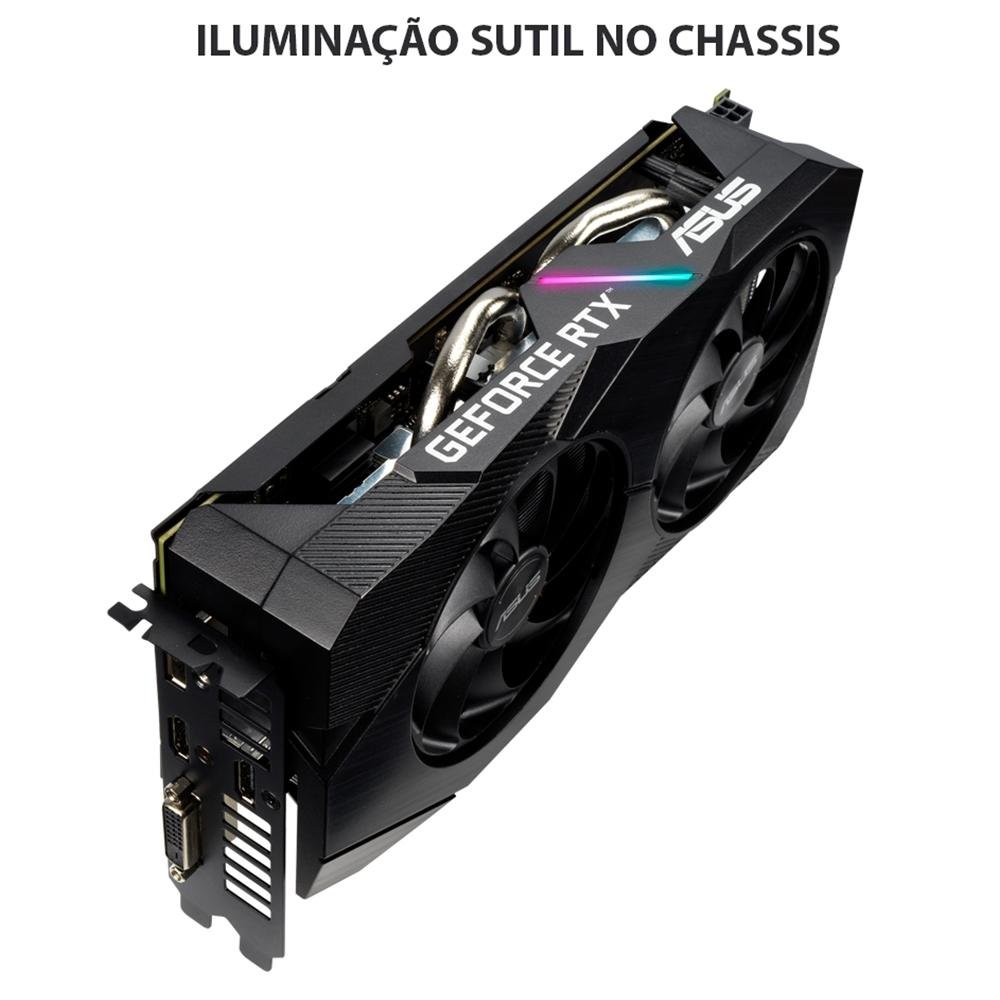 Placa de Vídeo Asus Dual NVIDIA GeForce RTX 2070 EVO V2 OC Edition, 8GB, GDDR6
